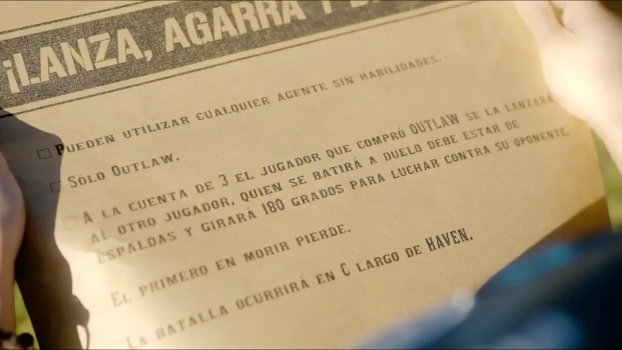 Secuencia 3 del proyecto Outlaw